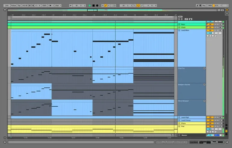 Ableton Live reel 2 Ableton Live snapshot 2