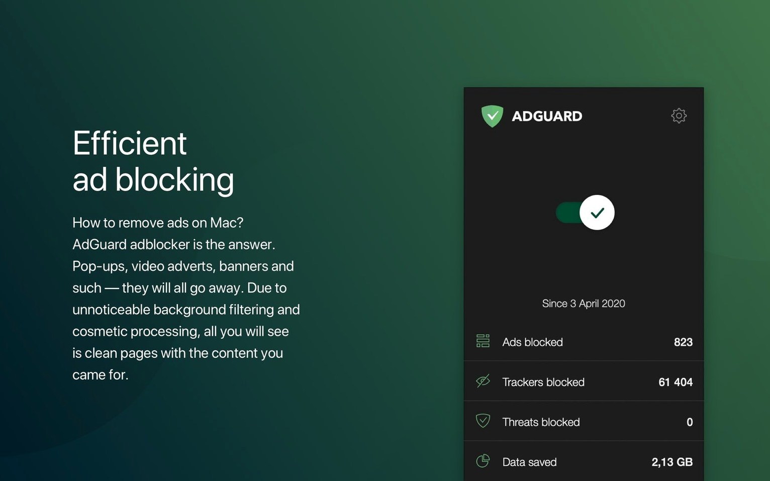 Adguard — photo 1 adguard for mac crack: main interface