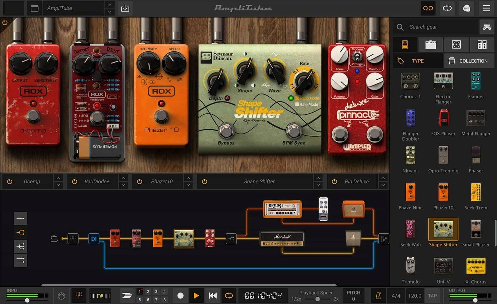 AmpliTube — photo 3 AmpliTube options, screen 3