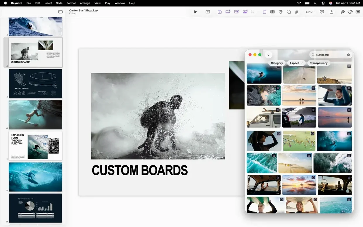 Apple Keynote — photo 4 Apple Keynote options, screen 4