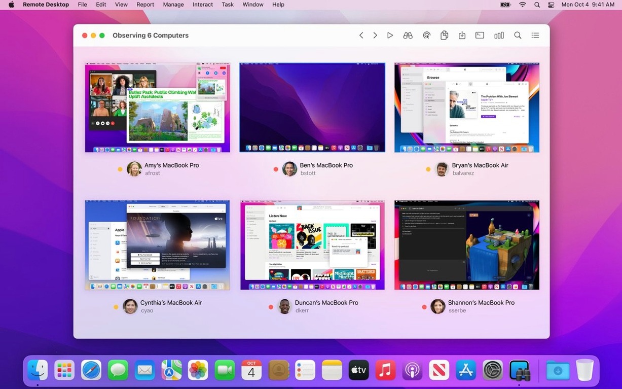 Apple Remote Desktop reel 1 apple remote desktop torrent UI