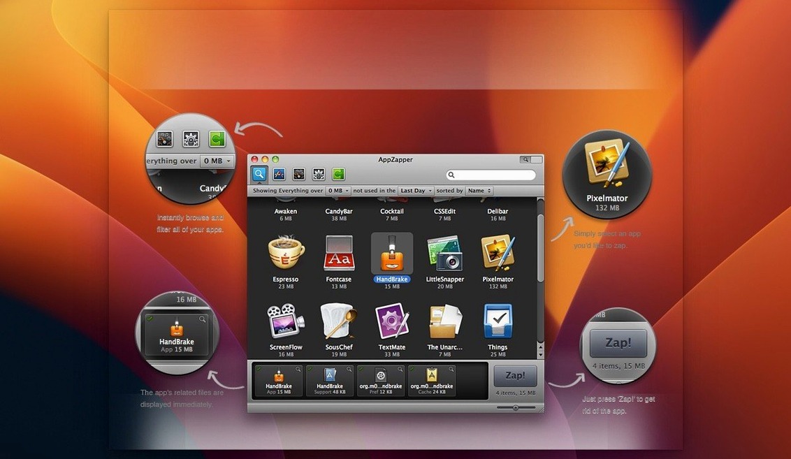 AppZapper reel 3 AppZapper snapshot 3