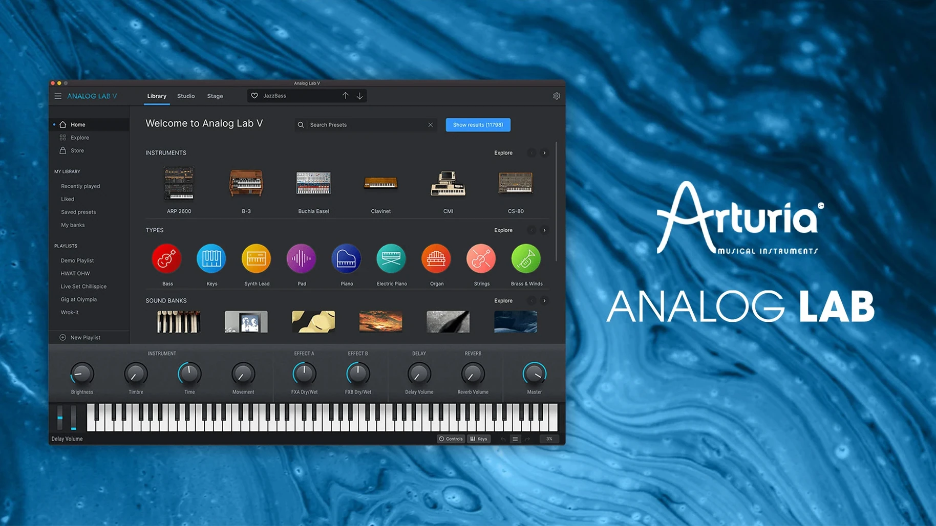 Arturia Analog Lab V reel 1 arturia v collection torrent mac UI