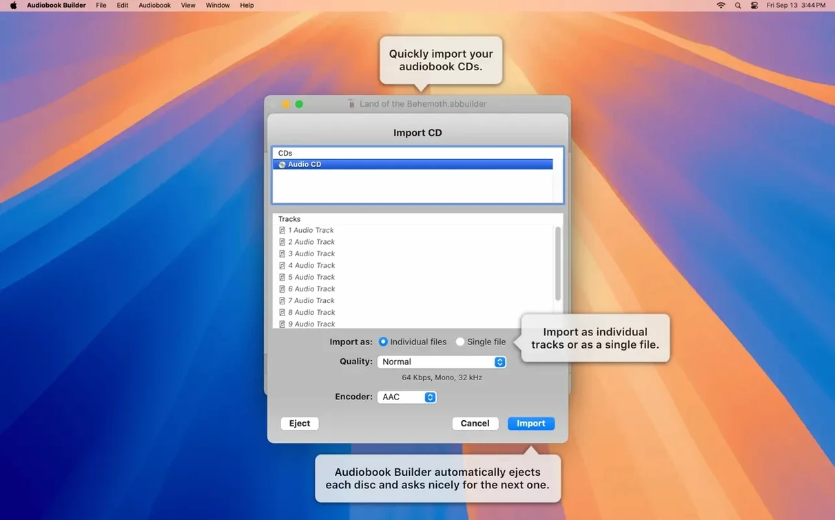 Audiobook Builder reel 3 Audiobook Builder snapshot 3