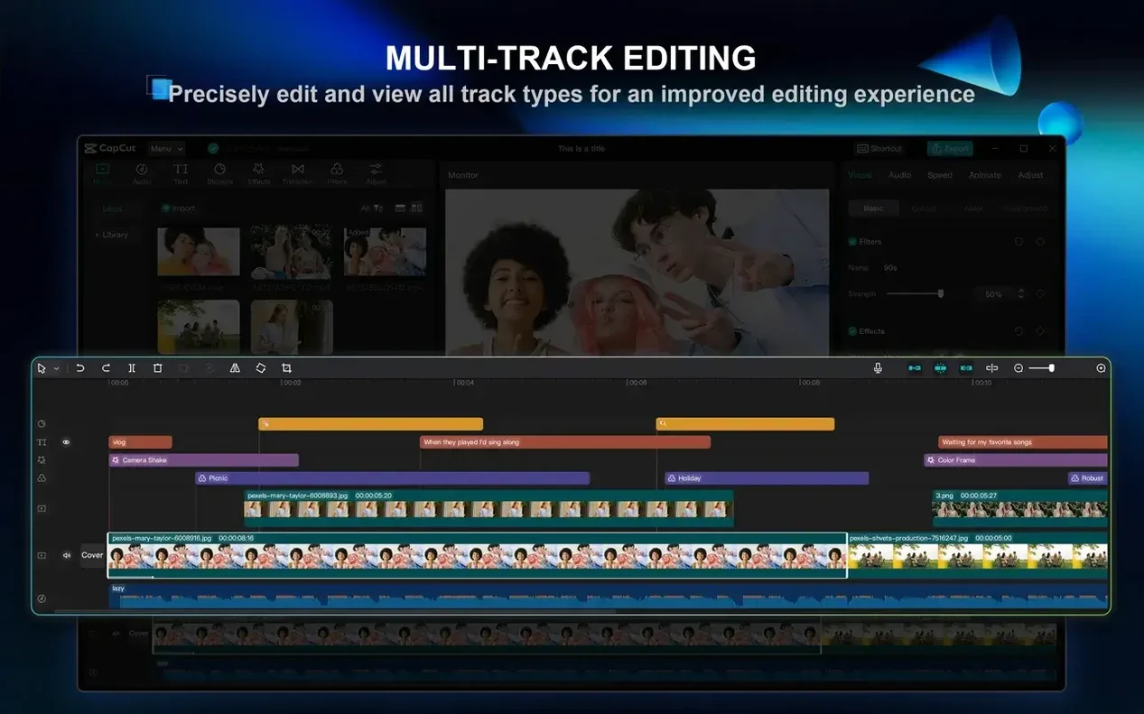 CapCut — photo 4 CapCut options, screen 4