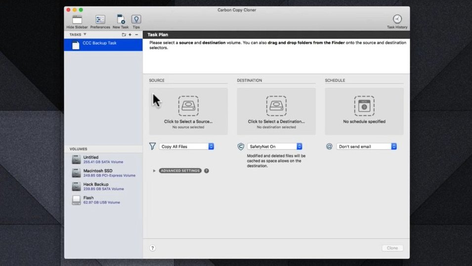 Carbon Copy Cloner — photo 1 carbon copy cloner cracked UI