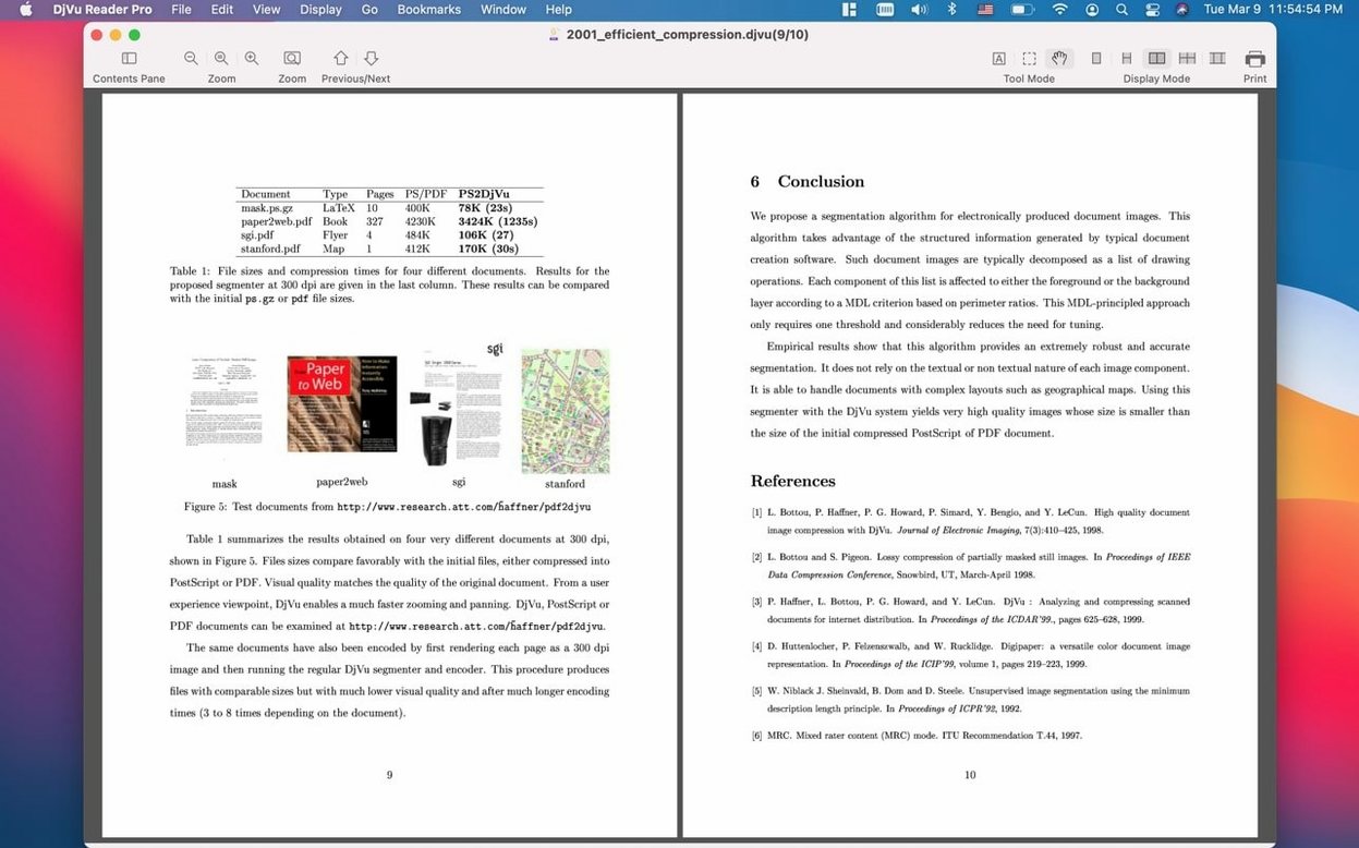 DjVu Reader Pro — photo 2 DjVu Reader Pro options, screen 2