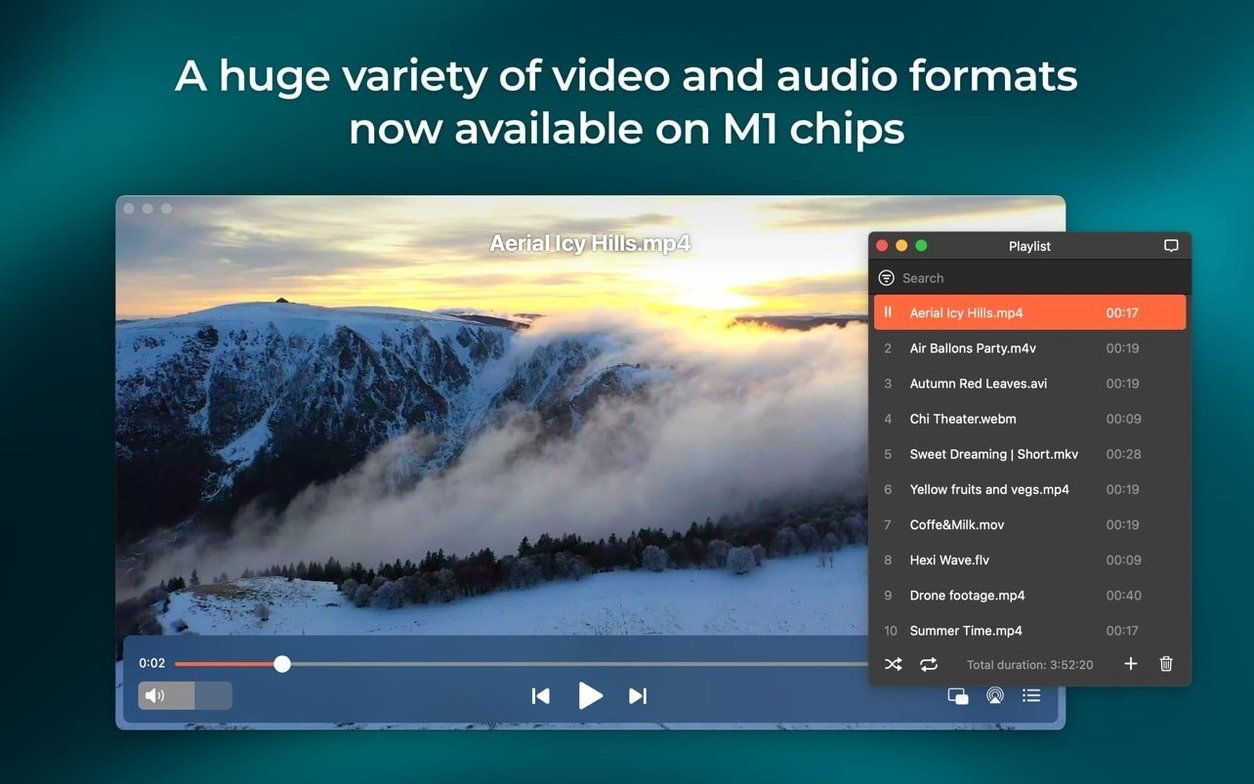 Elmedia Player Pro reel 1 elmedia player pro mac: main interface