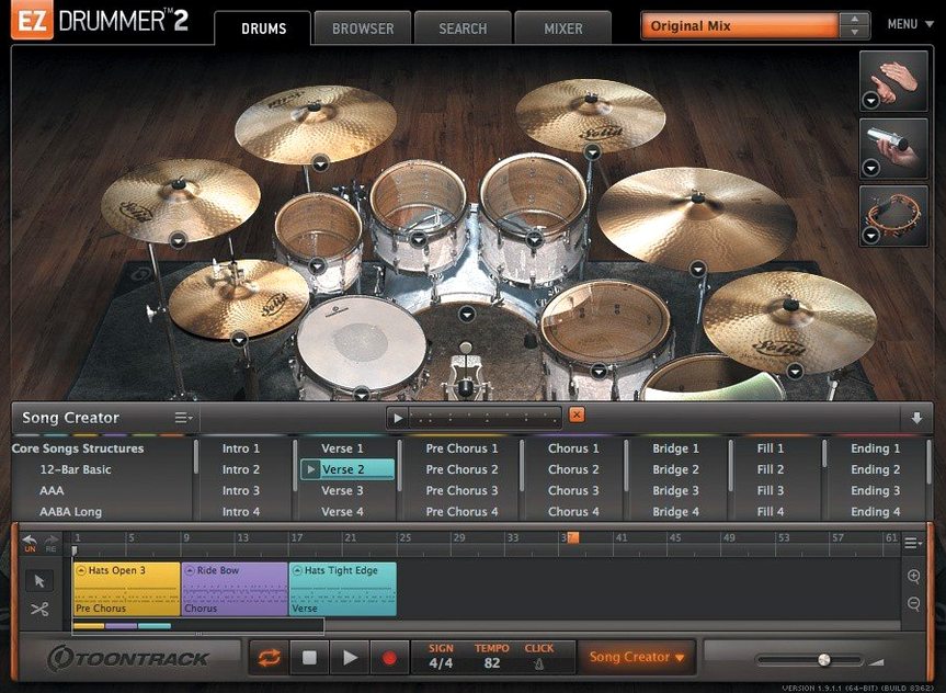 EZdrummer reel 1 ezdrummer 3 mac torrent UI