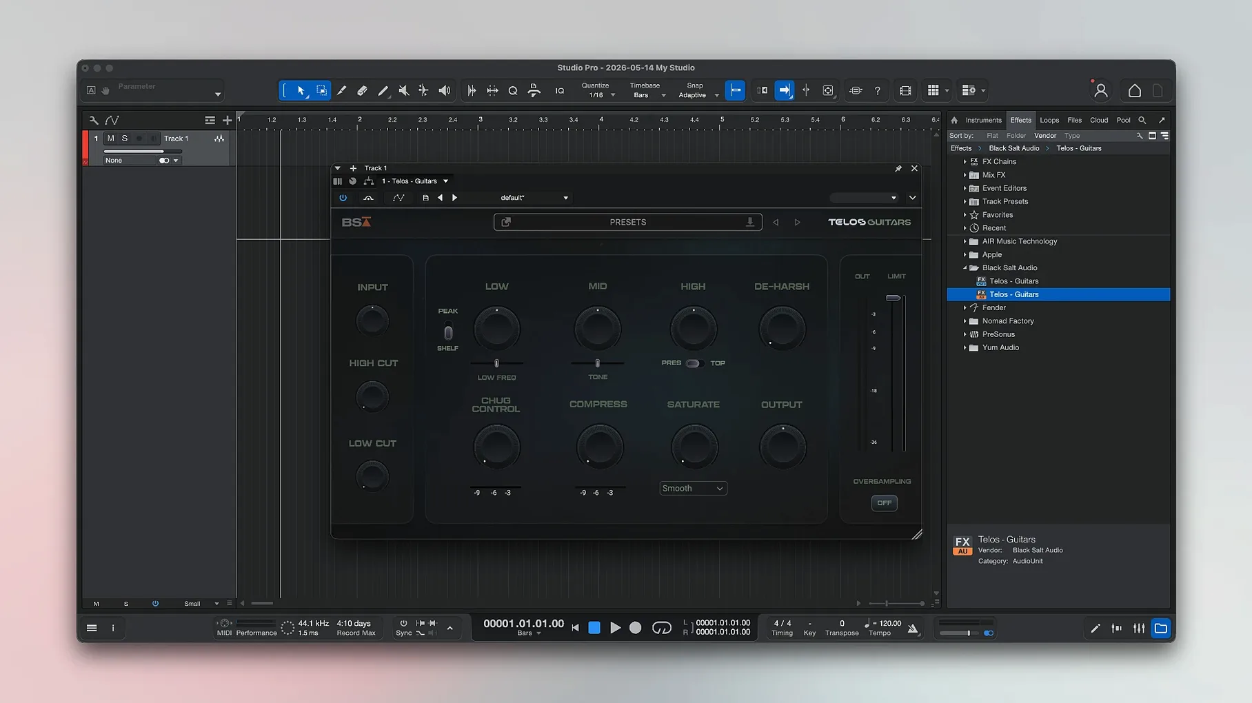 Fender Studio Pro — photo 4 Fender Studio Pro options, screen 4