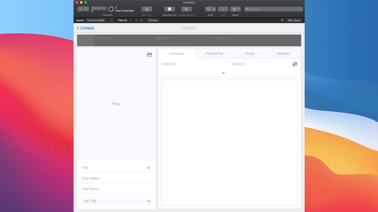 FileMaker Pro — photo 4 FileMaker Pro options, screen 4