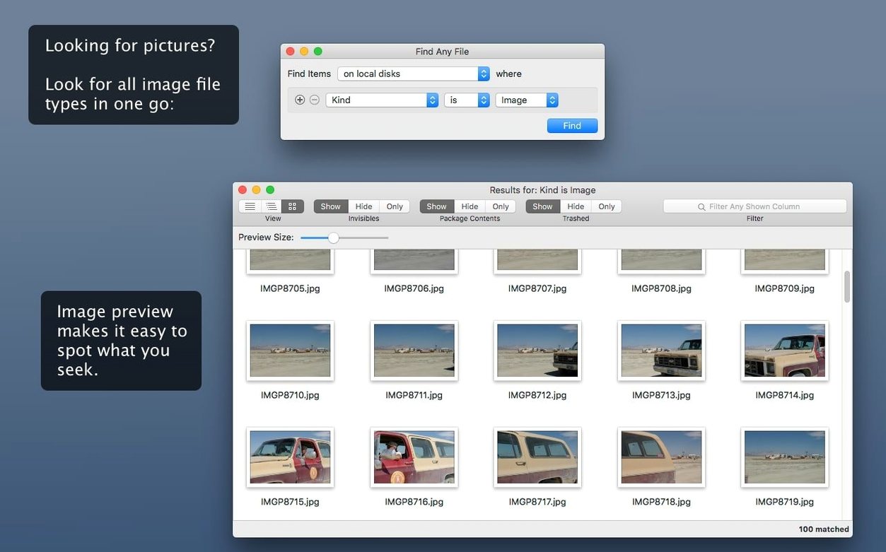 Find Any File — photo 3 Find Any File options, screen 3