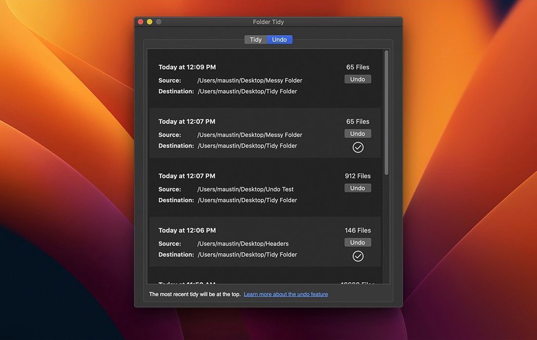 Folder Tidy reel 2 Folder Tidy snapshot 2