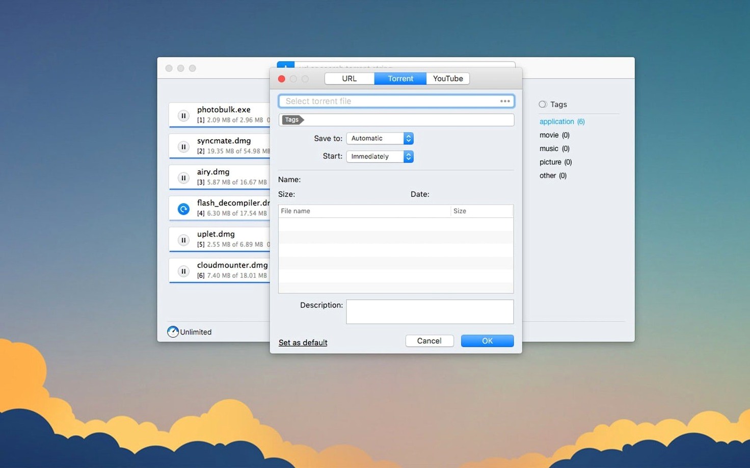 Folx Pro reel 1 folx mac UI