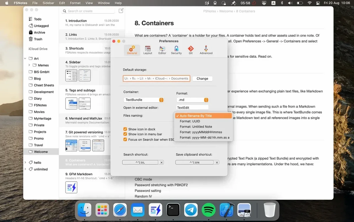 FSNotes reel 7 FSNotes snapshot 7