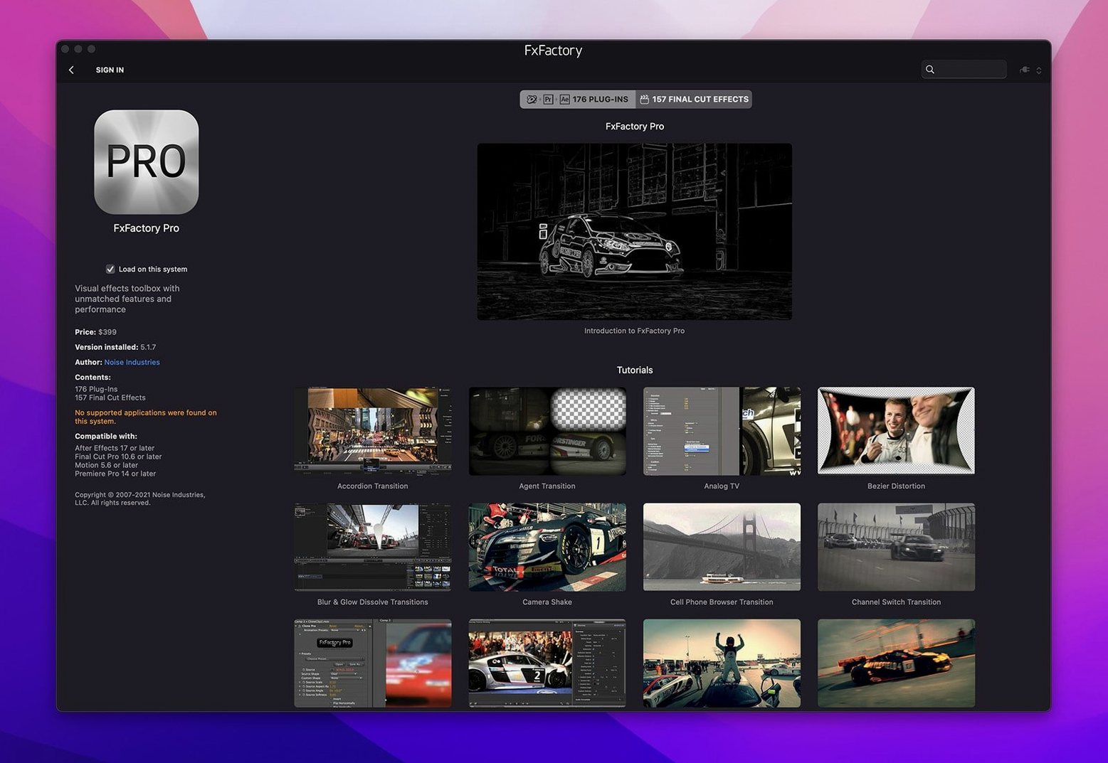 FxFactory Pro reel 2 FxFactory Pro snapshot 2