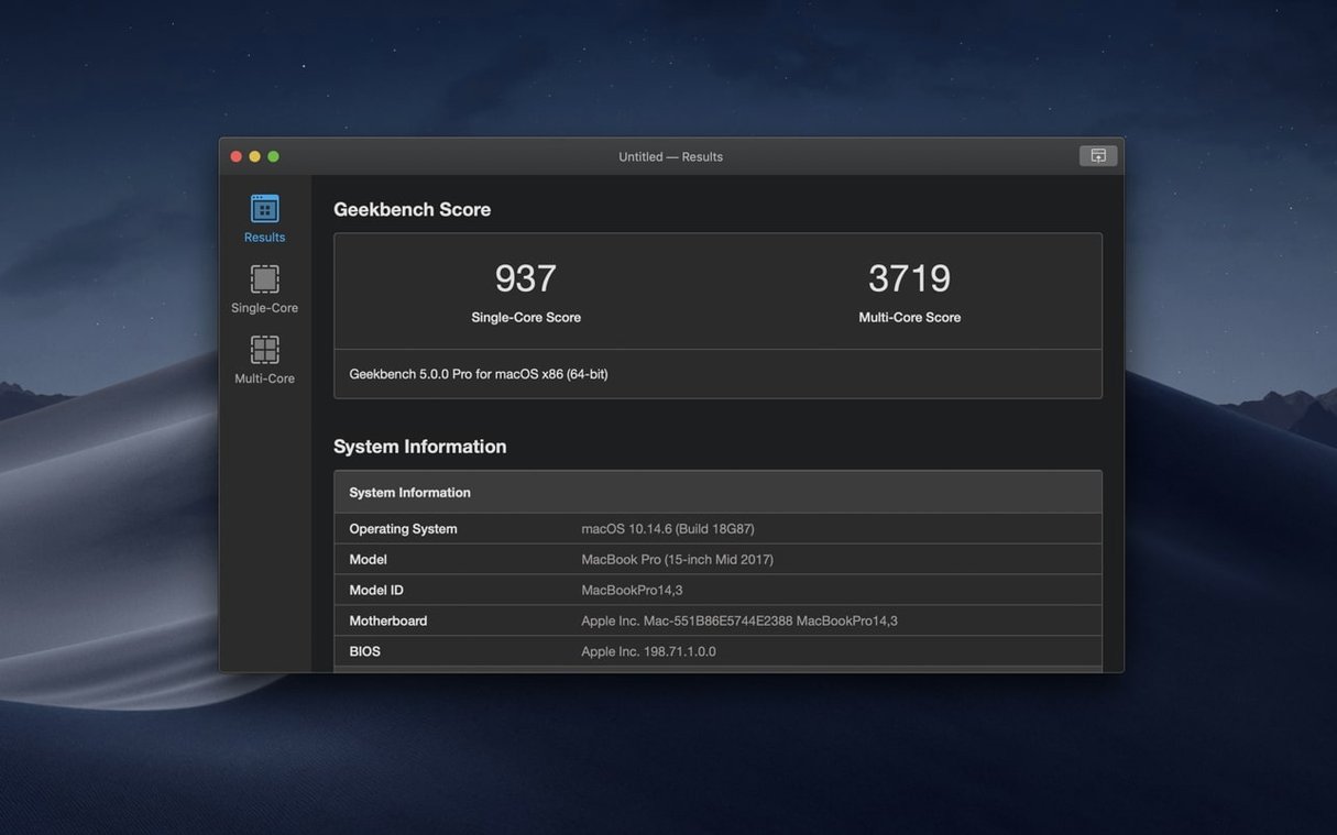 Geekbench 7 — photo 4 Geekbench 7 options, screen 4