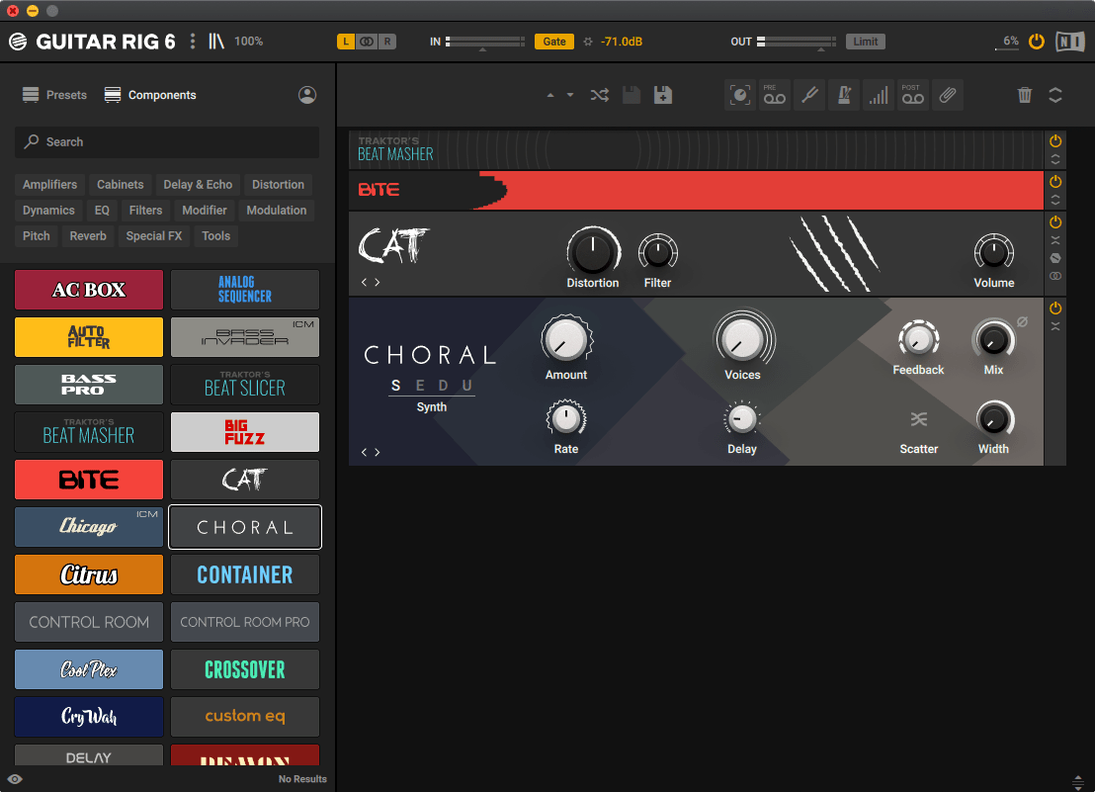 Guitar Rig — photo 3 Guitar Rig options, screen 3