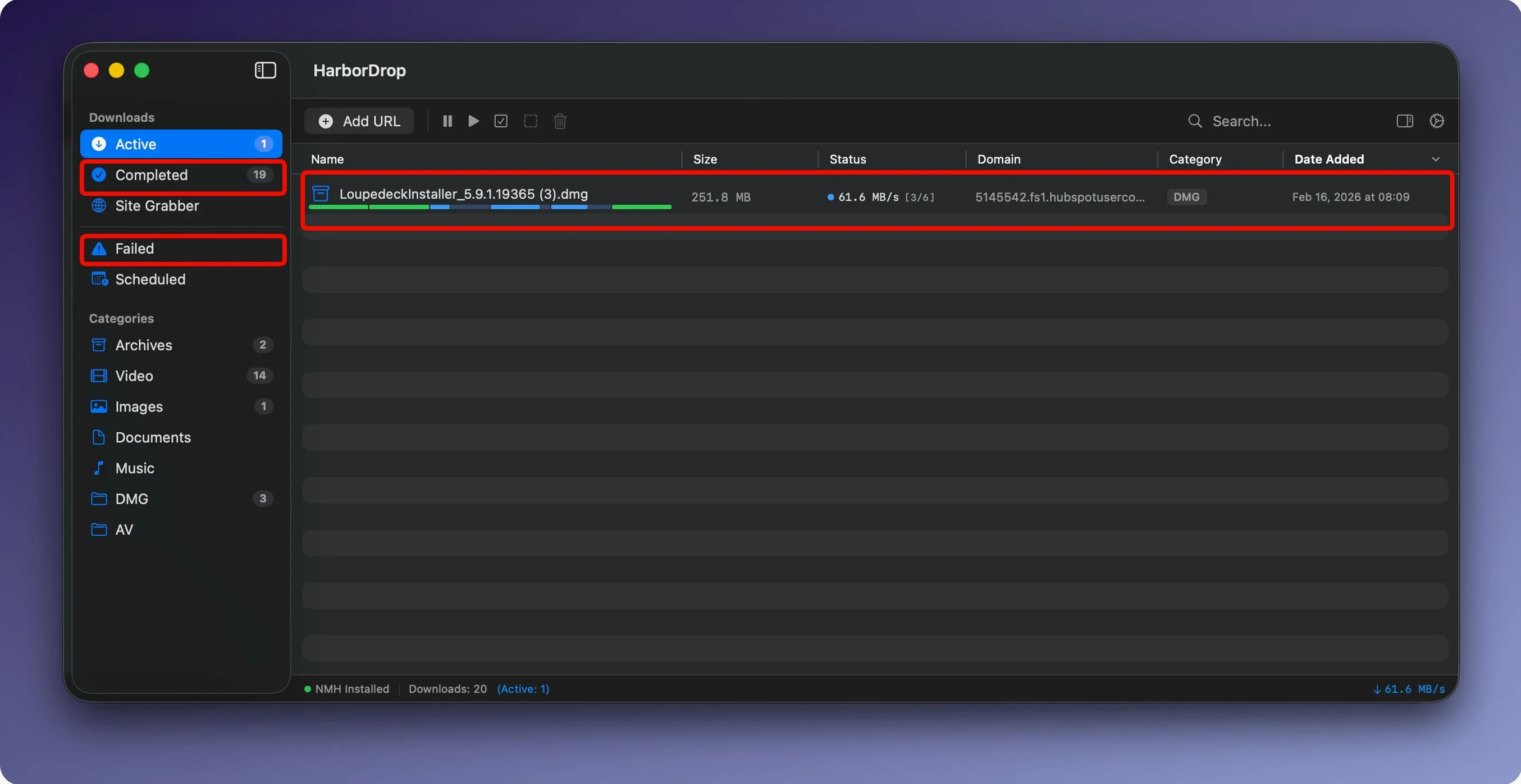 HarborDrop reel 1 harbor drop mac UI