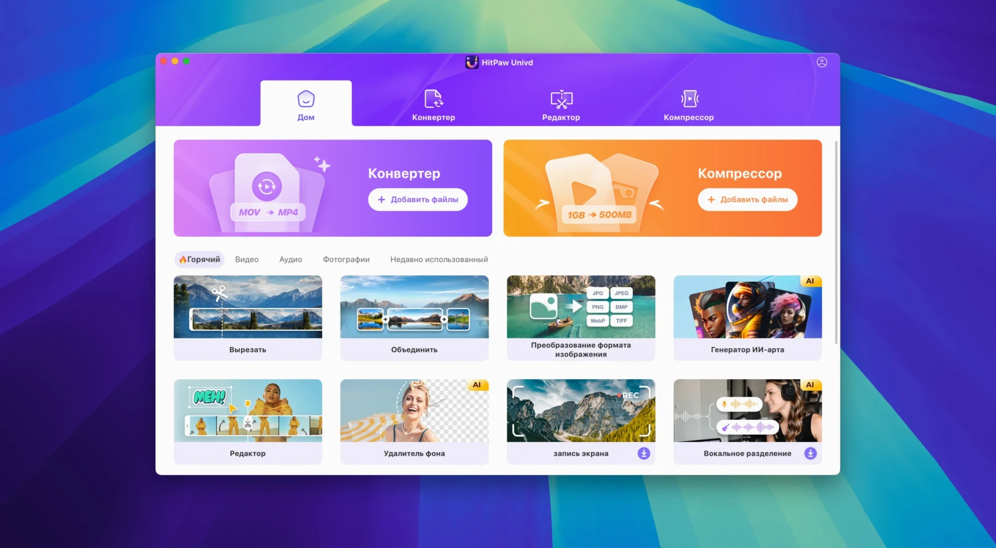 HitPaw Univd — photo 1 hitpaw torrent UI