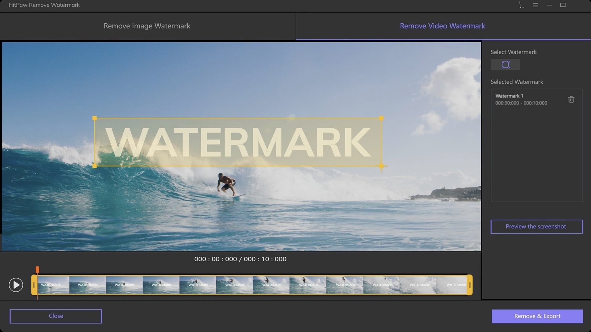 HitPaw Watermark Remover reel 2 HitPaw Watermark Remover snapshot 2
