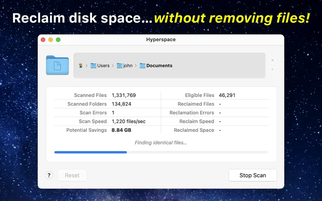 Hyperspace reel 1 hyperspace crack mac: main interface