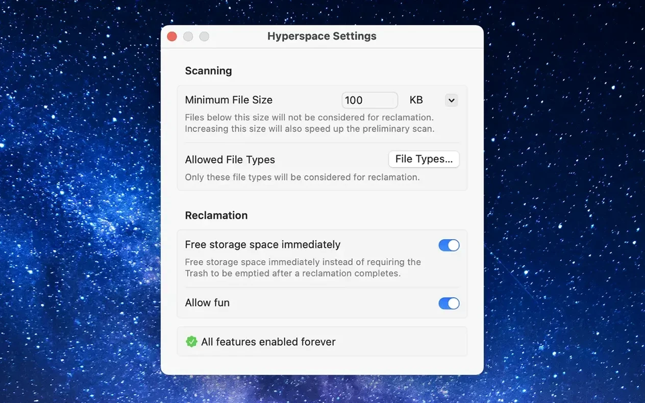 Hyperspace reel 3 Hyperspace snapshot 3