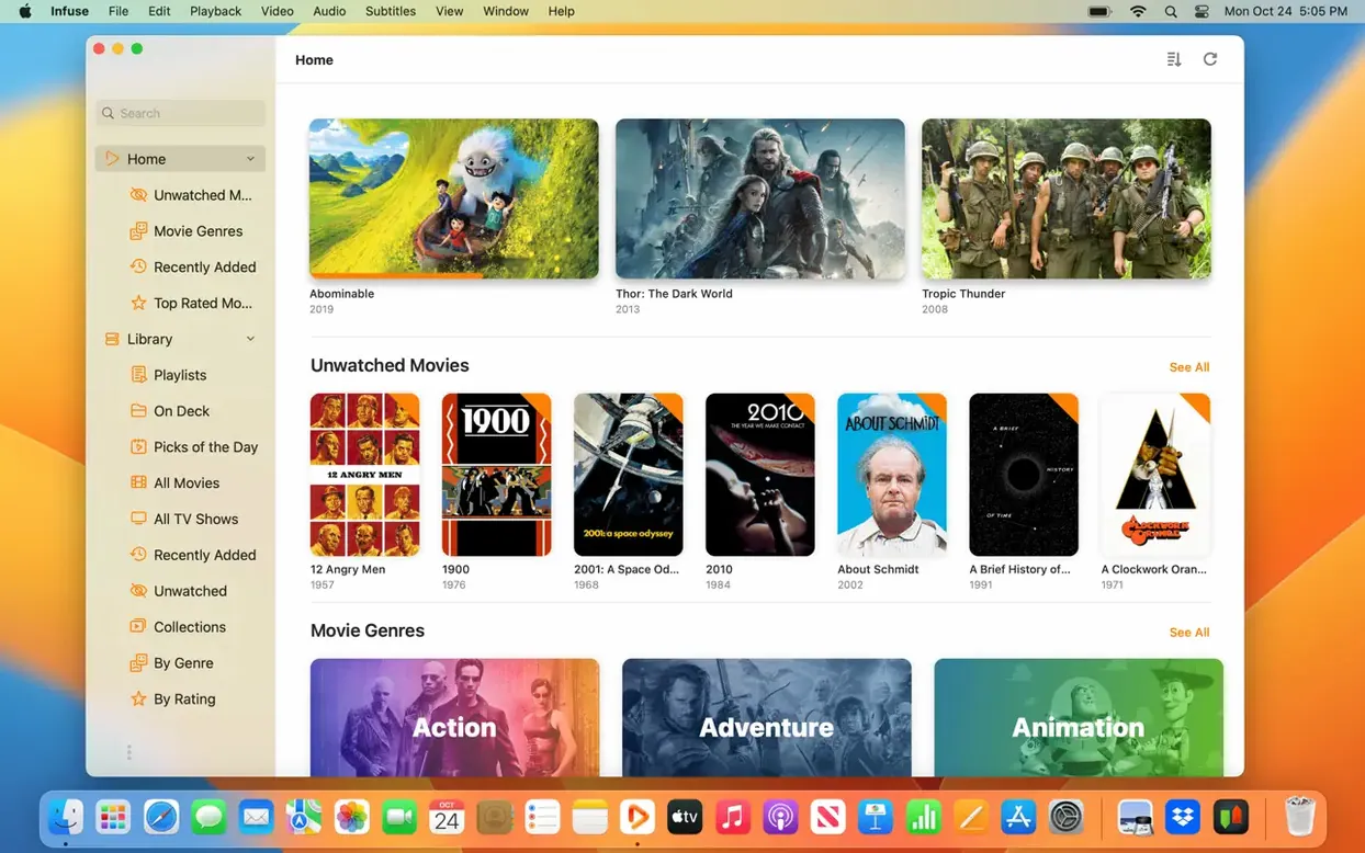 Infuse Pro reel 1 infuse pro mac UI