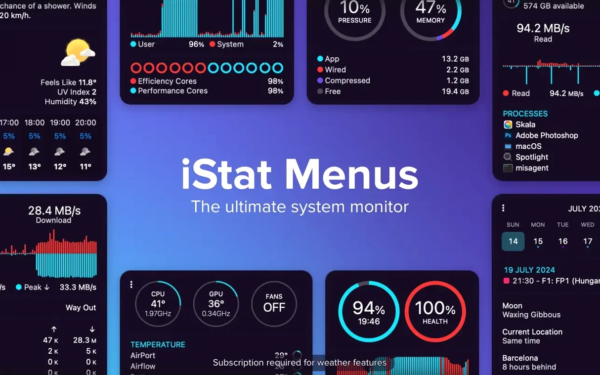 iStat Menus — photo 1 istat menus download UI