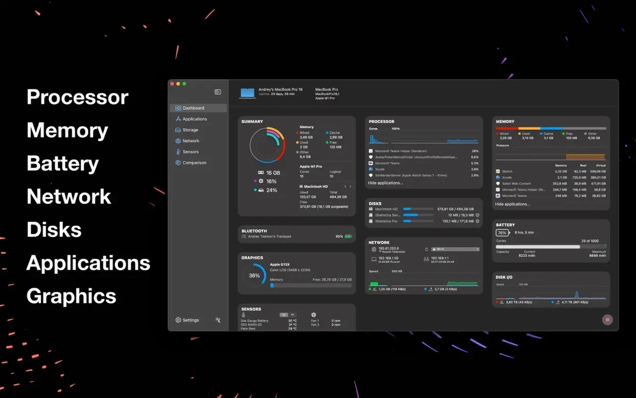 iStatistica Pro — photo 2 iStatistica Pro options, screen 2