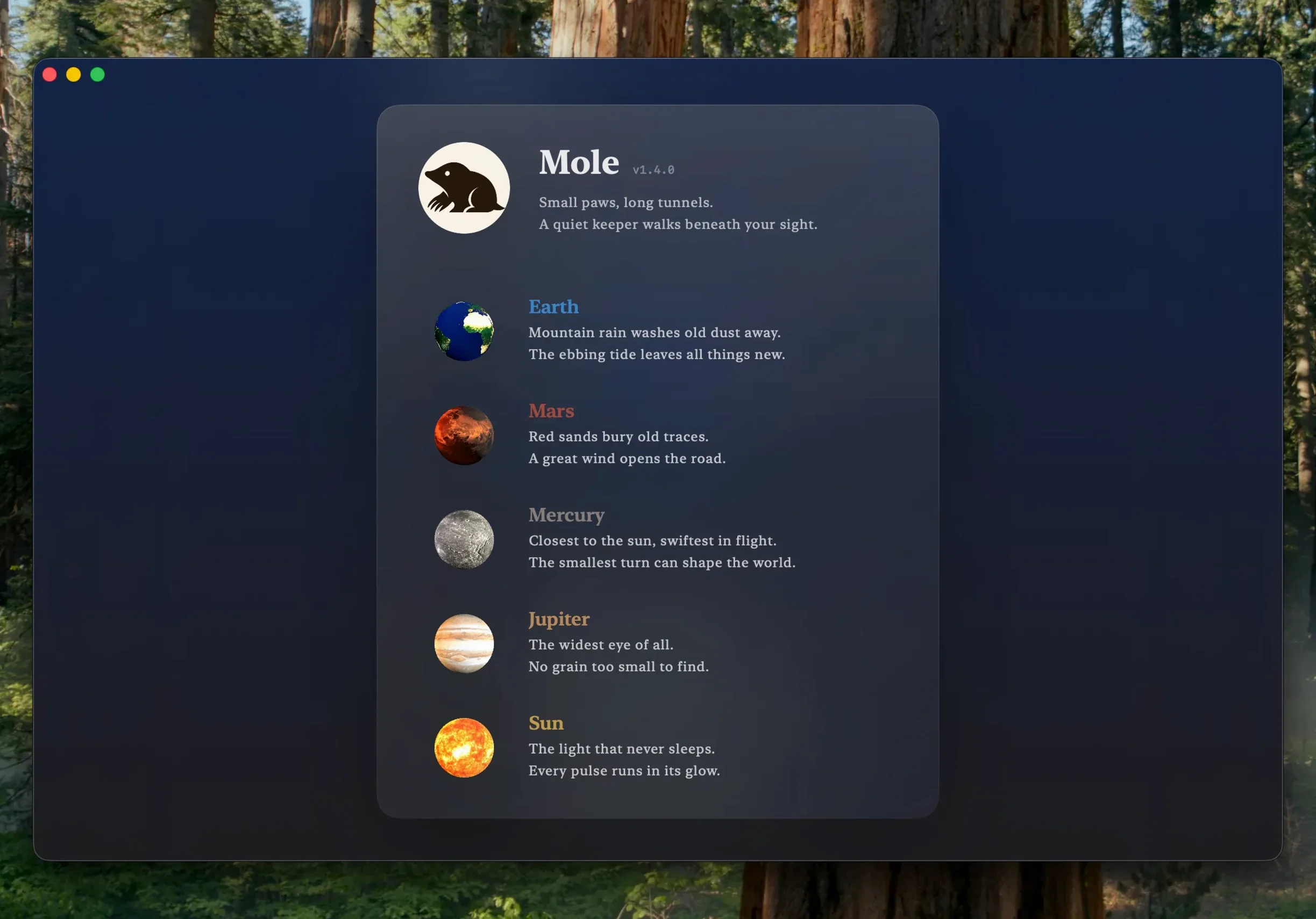 Mole reel 6 Mole snapshot 6