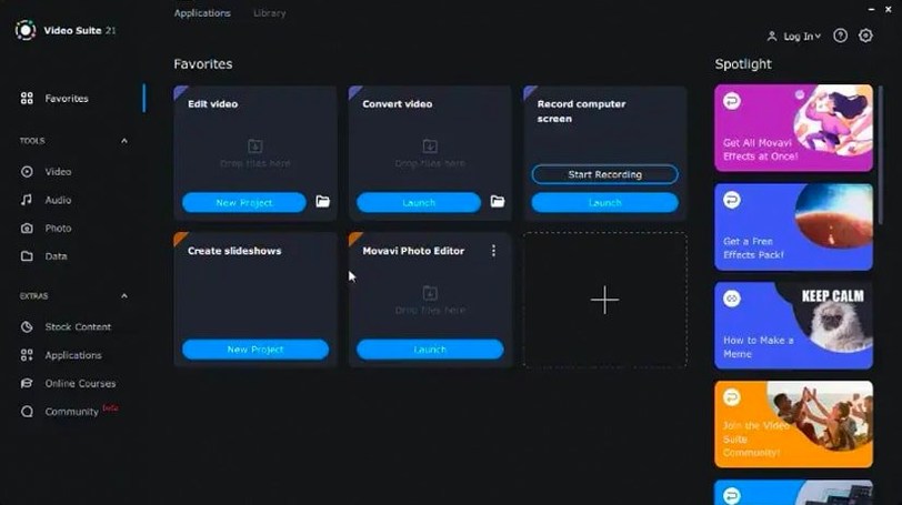 Movavi Video Suite — photo 3 Movavi Video Suite options, screen 3