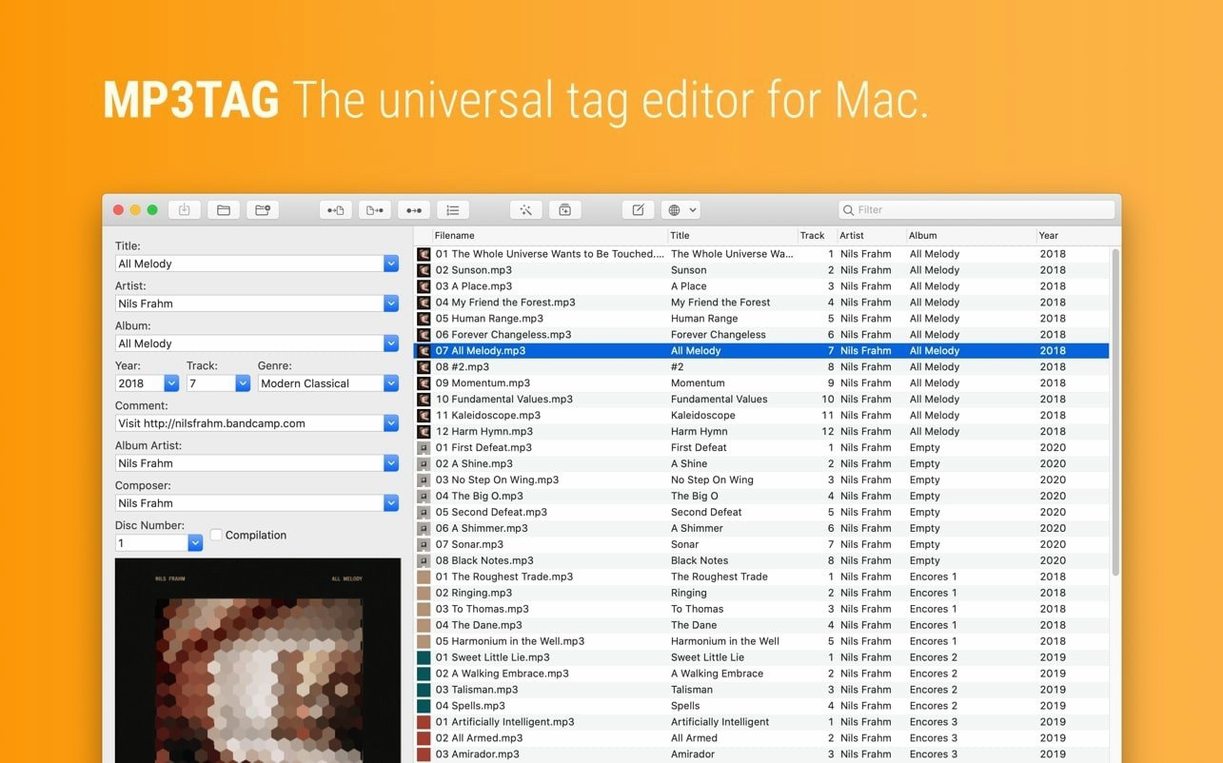 Mp3tag reel 1 mp3tag download mac: main interface