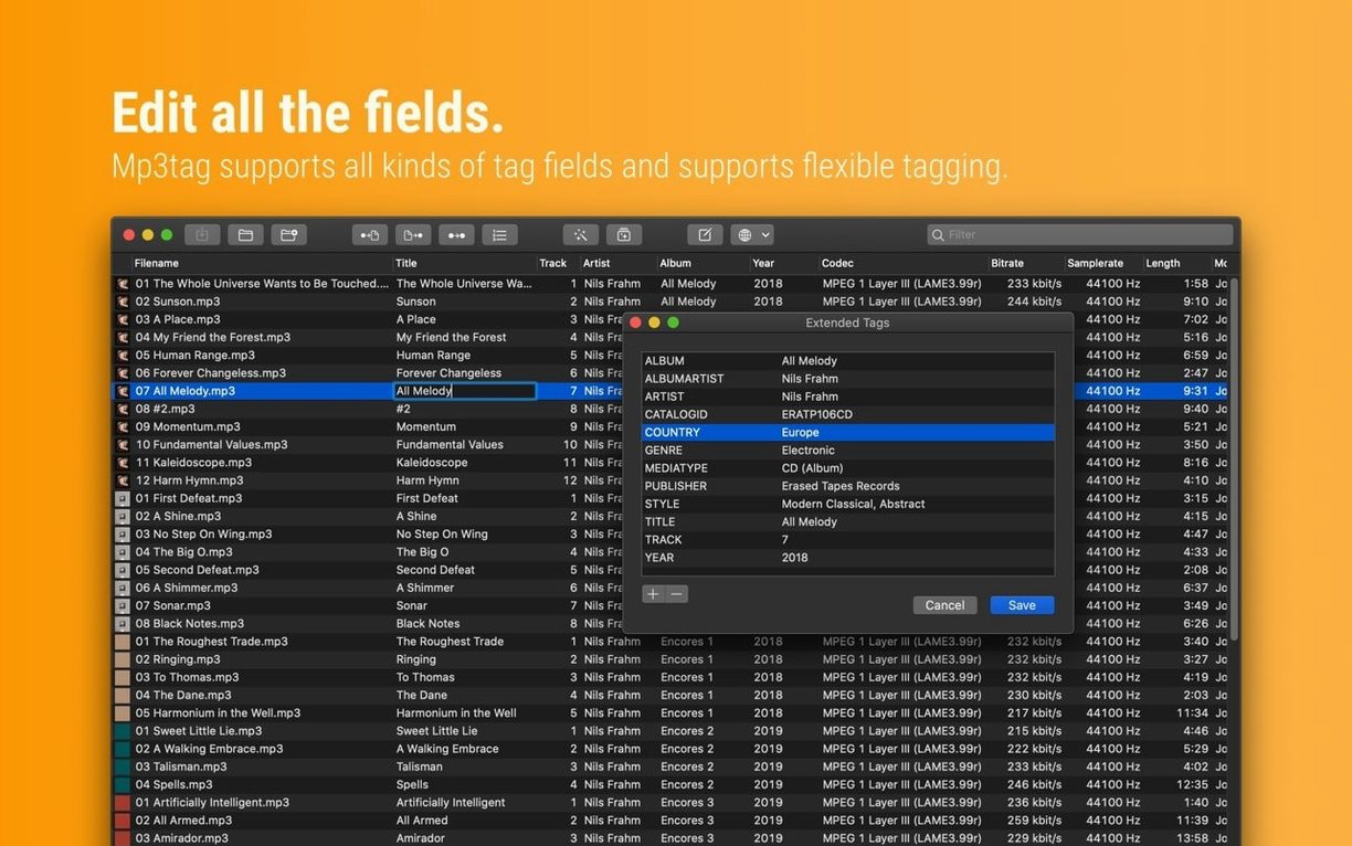 Mp3tag reel 2 Mp3tag snapshot 2