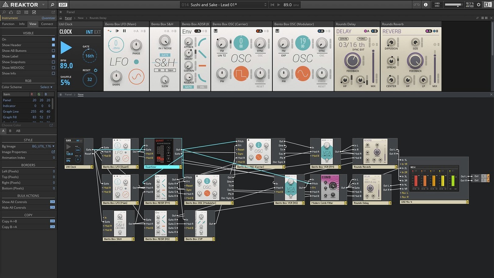 Native Instruments Reaktor reel 2 Native Instruments Reaktor snapshot 2