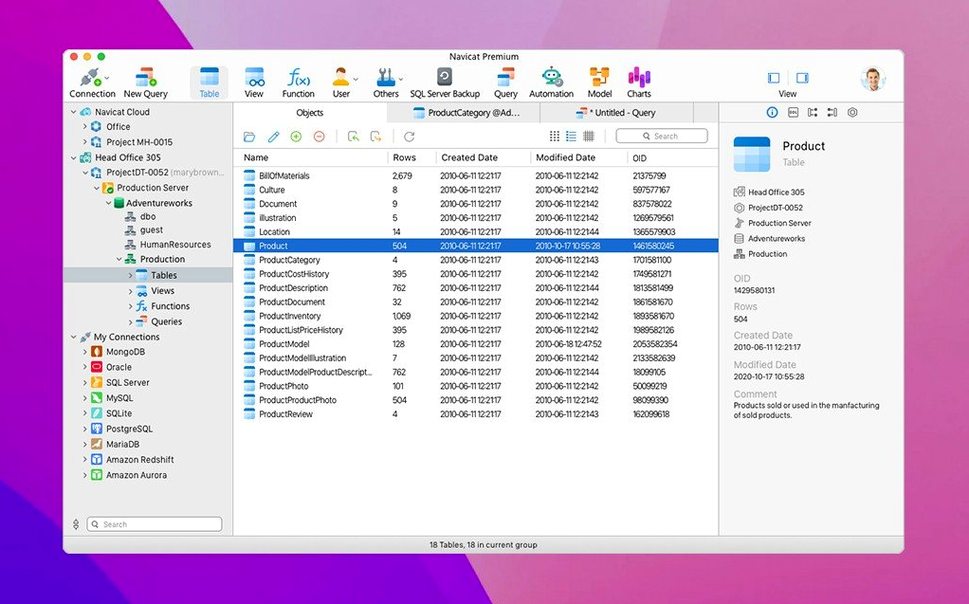 Navicat Premium — photo 1 navicat premium UI