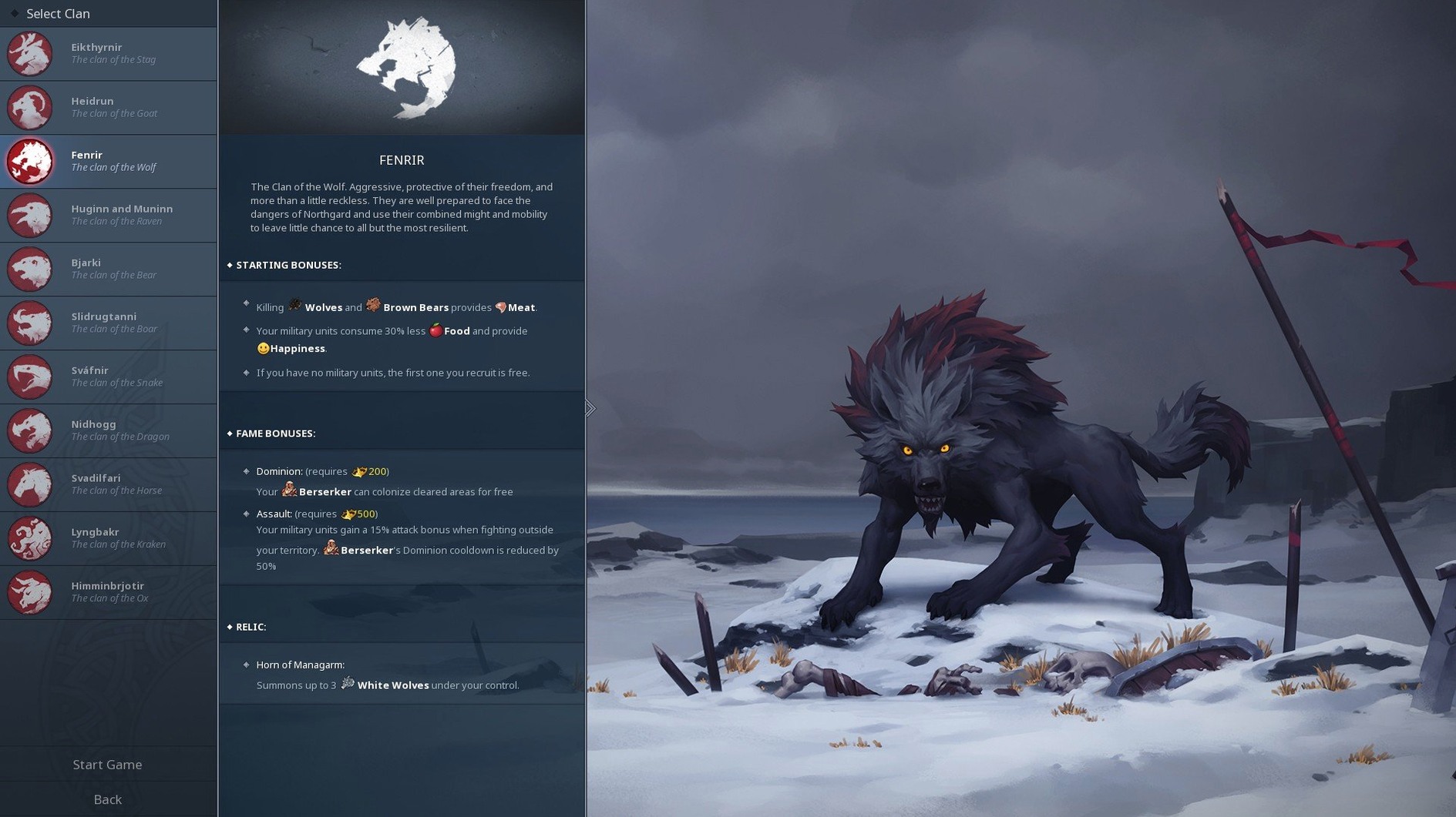 Northgard — photo 2 Northgard options, screen 2