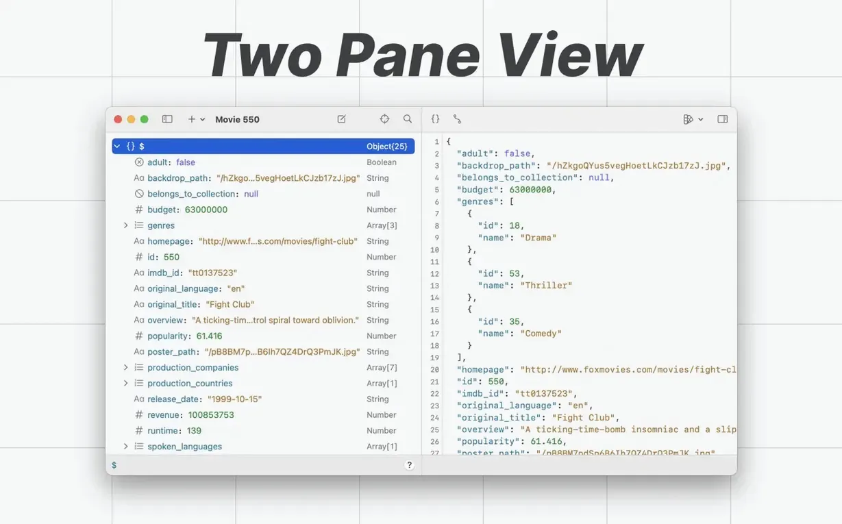 OK JSON - Viewer & Formatter reel 2 OK JSON - Viewer & Formatter snapshot 2