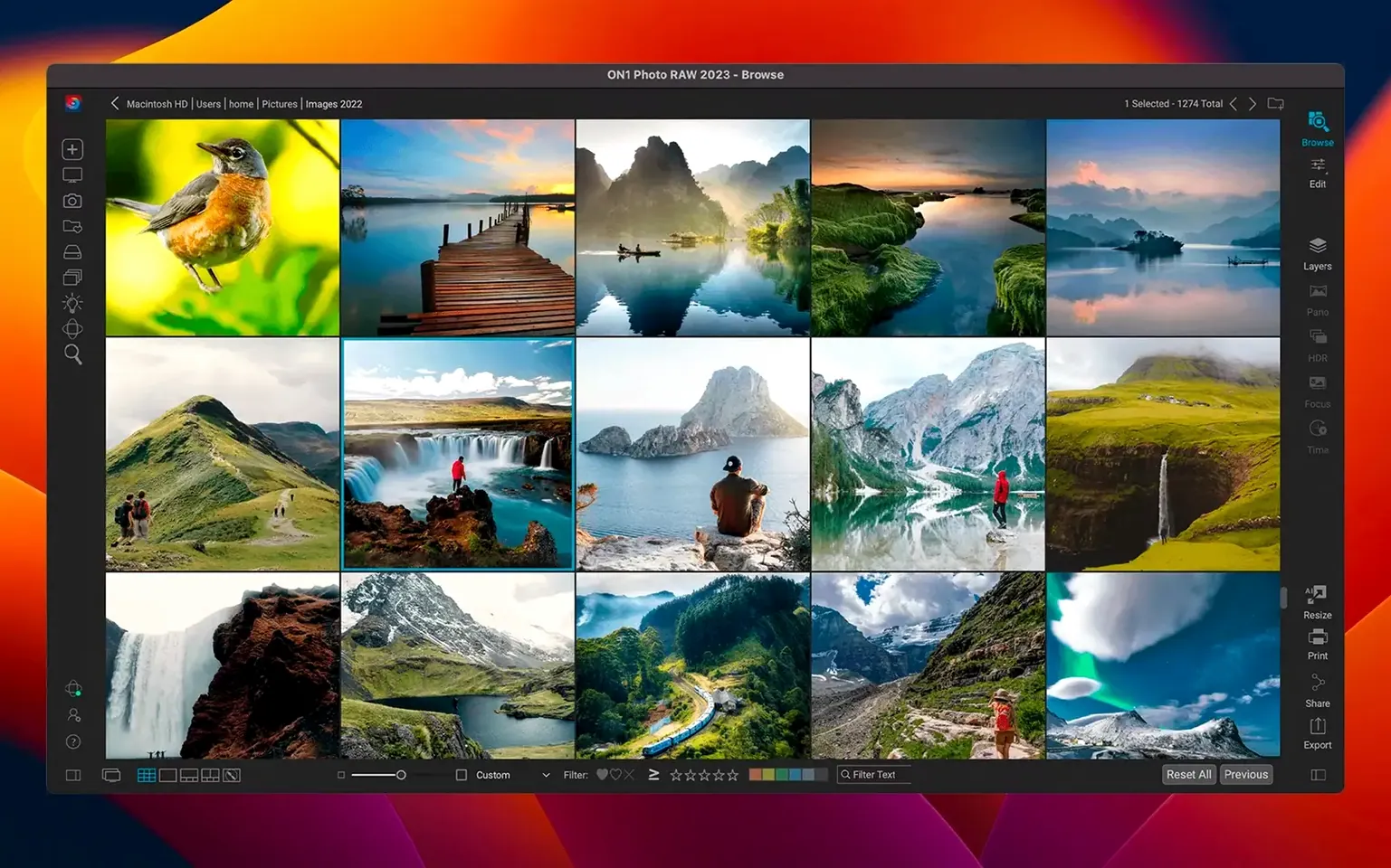 ON1 Photo RAW — photo 2 ON1 Photo RAW options, screen 2