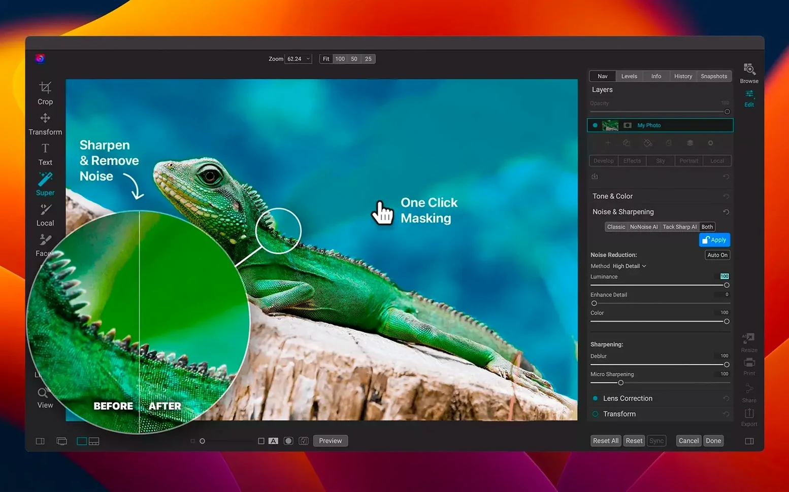 ON1 Photo RAW — photo 4 ON1 Photo RAW options, screen 4