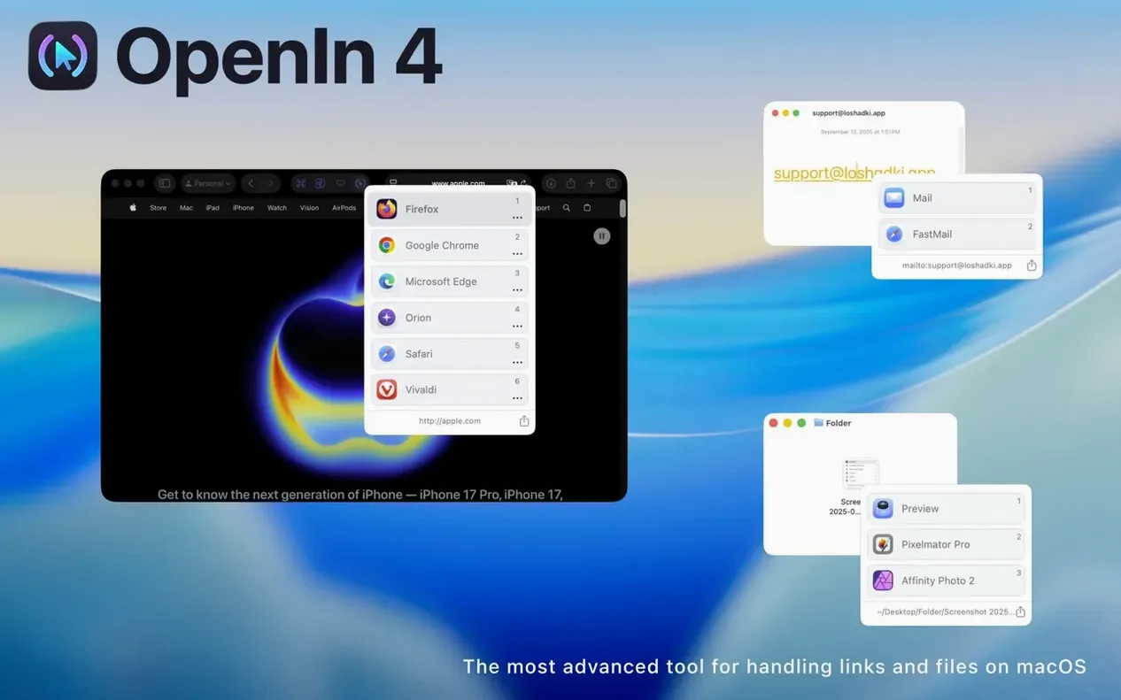 OpenIn - Advanced Link Handler reel 1 openin - advanced link handler crack mac UI