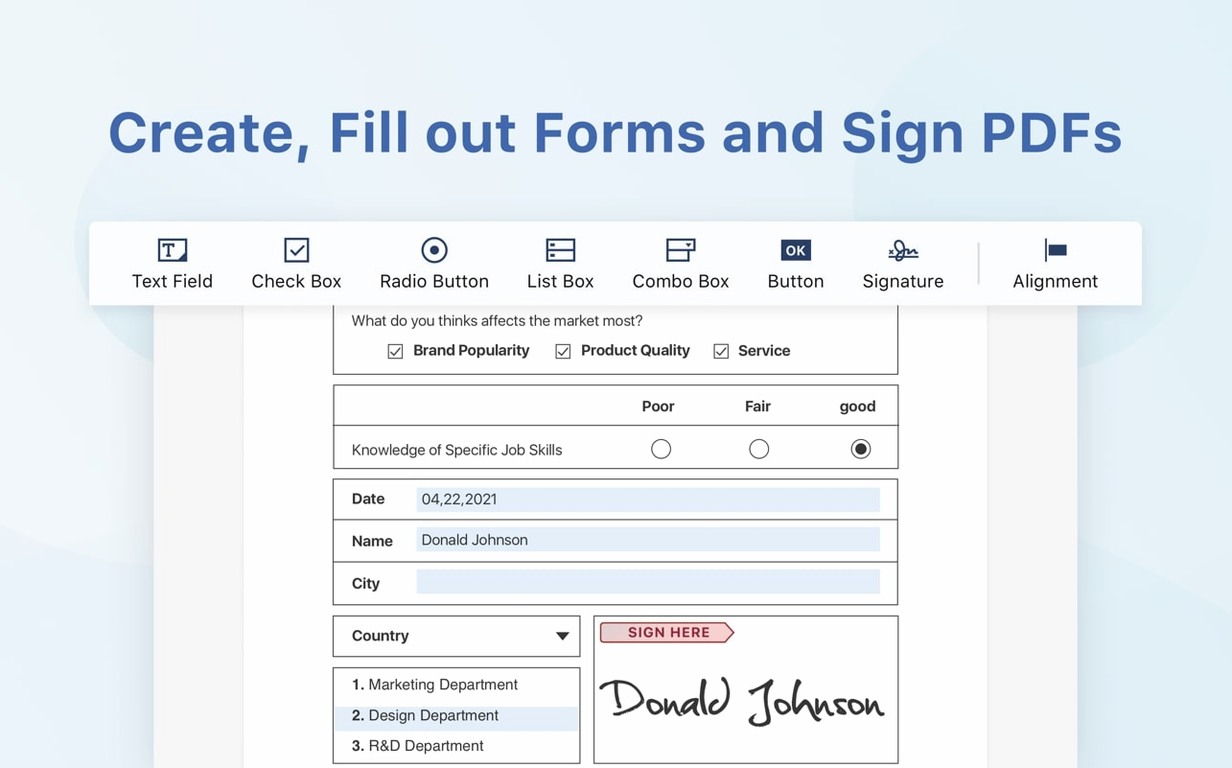 PDF Reader Pro — photo 5 PDF Reader Pro options, screen 5