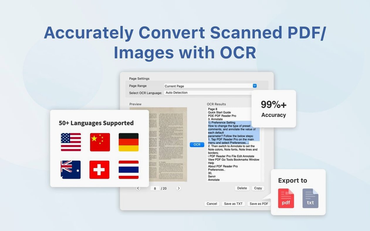 PDF Reader Pro — photo 7 PDF Reader Pro options, screen 7