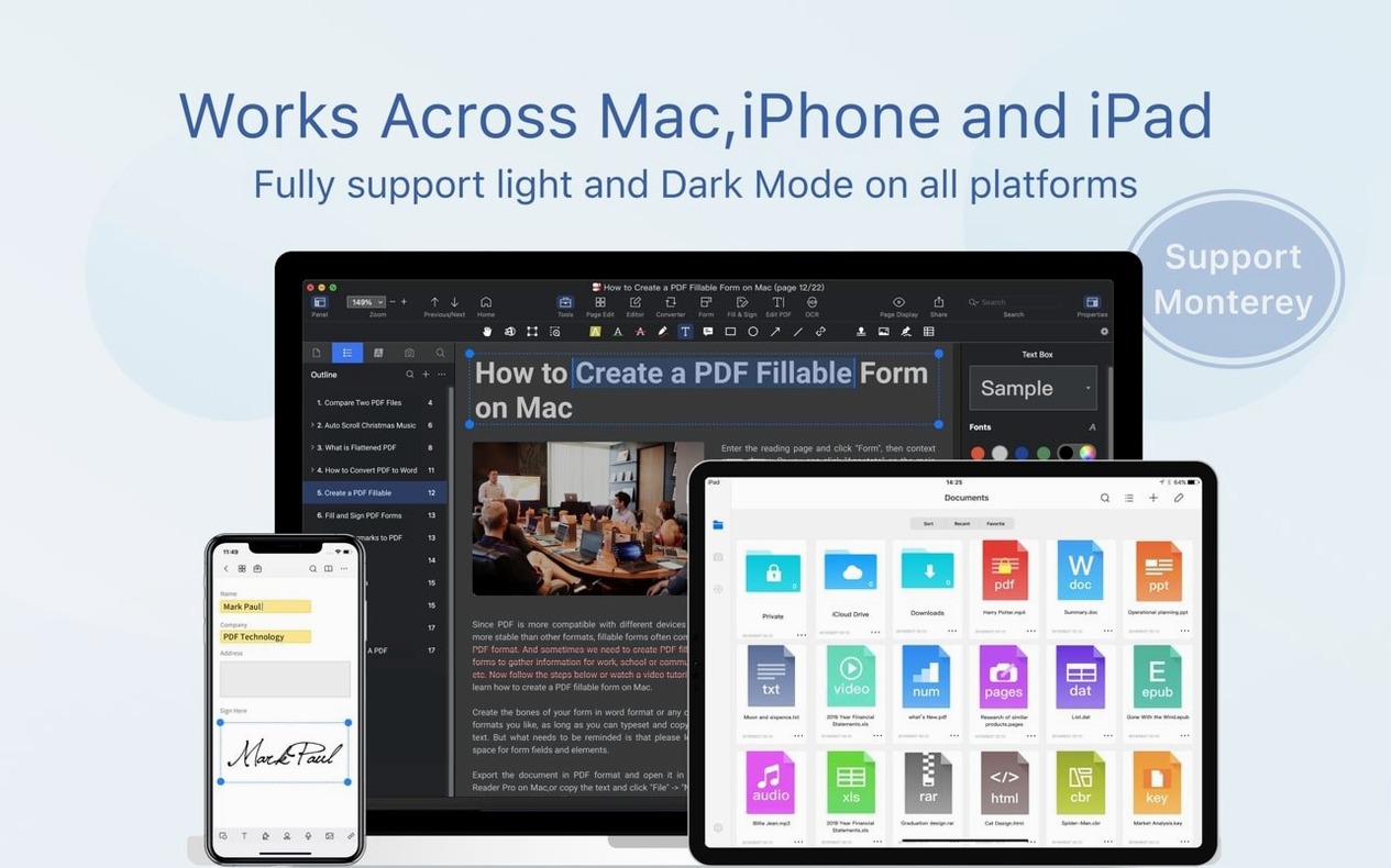 PDF Reader Pro — photo 8 PDF Reader Pro options, screen 8