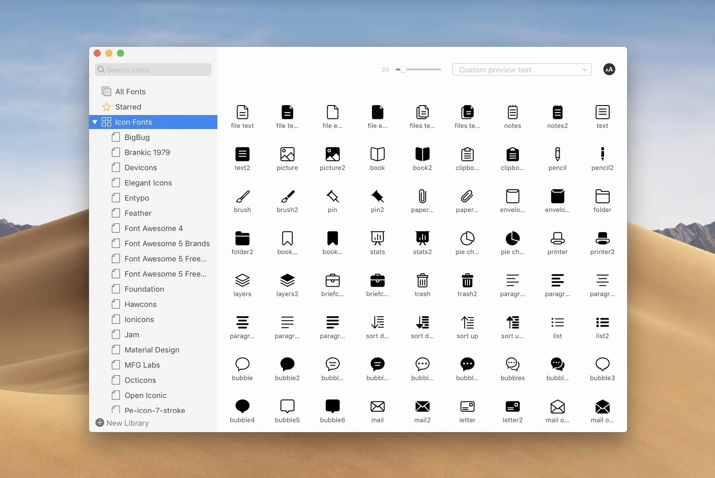 RightFont — photo 4 RightFont options, screen 4