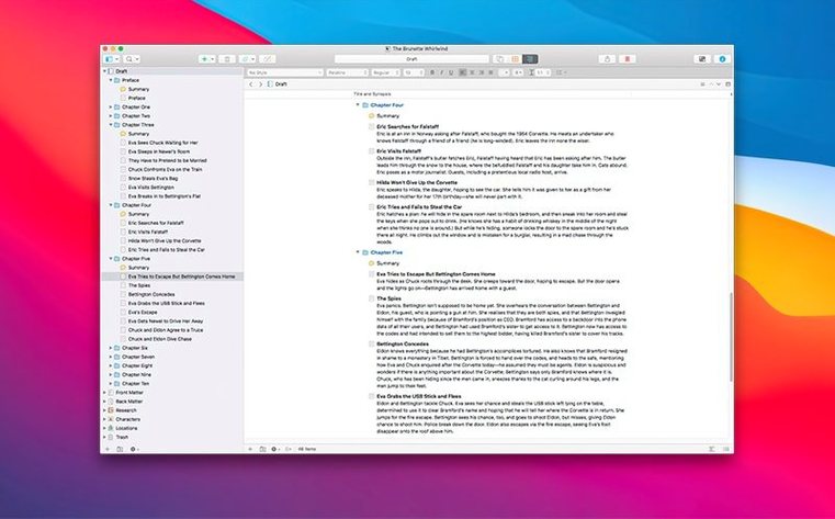 Scrivener reel 2 Scrivener snapshot 2
