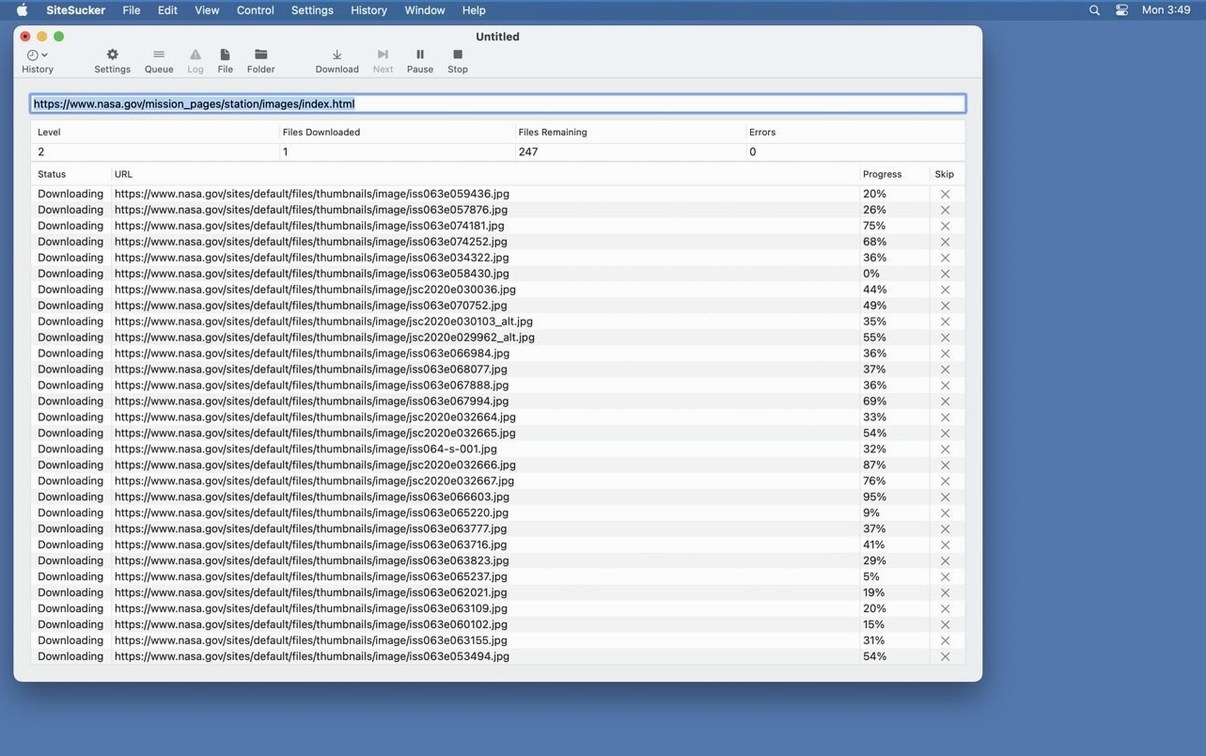 SiteSucker Pro — photo 1 sitesucker free: main interface