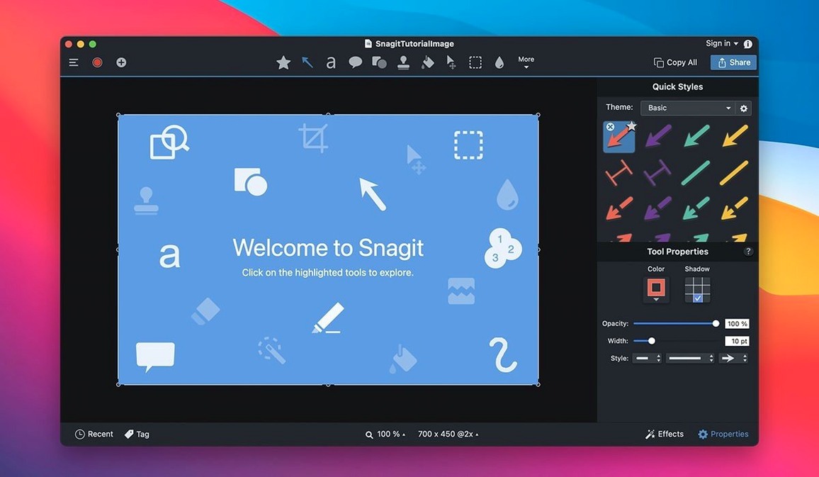 TechSmith Snagit — photo 1 techsmith snagit download: main interface