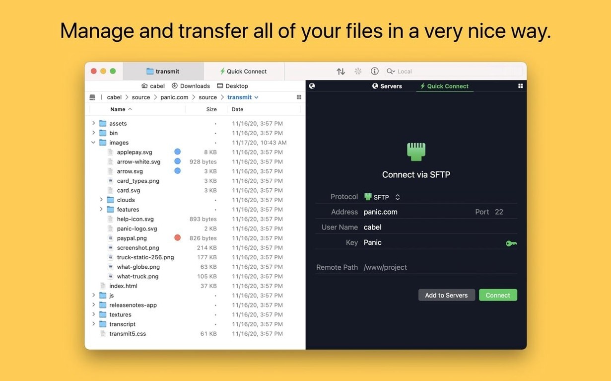 Transmit — photo 1 transmit mac download UI