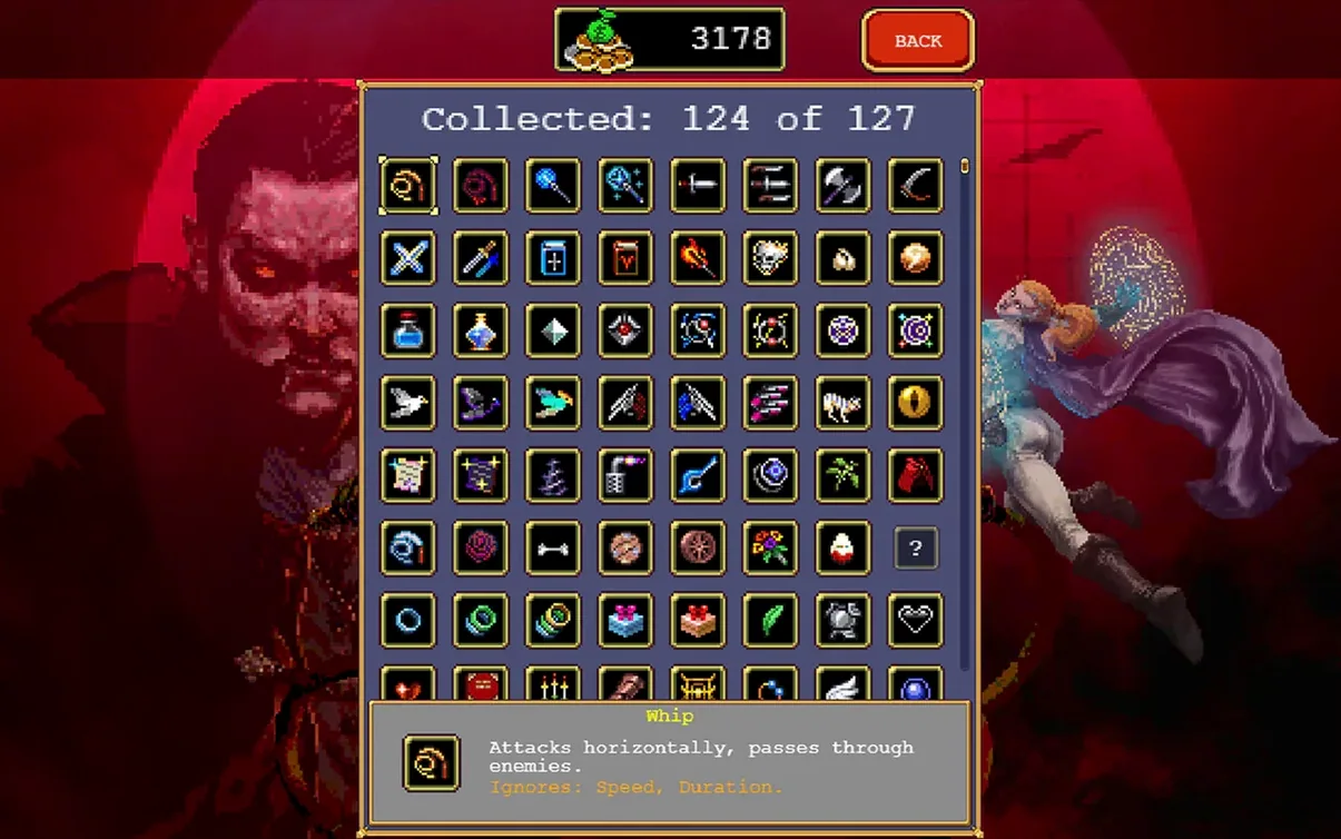Vampire Survivors — photo 5 Vampire Survivors options, screen 5